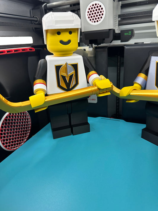 Vegas Golden Knights LEGO Man 8.5” tall